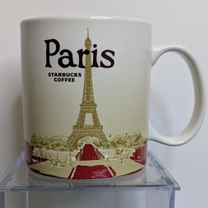 Starbucks Paris 2014 Coffee Mug, Red Global Icon Series Eiffel Tower